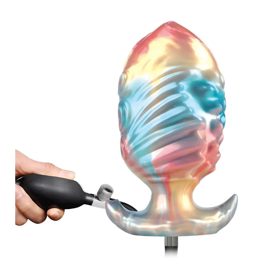 POWER MONSTERS - EBON LEVIATHAN TRICOLORE PLUG ANALE GONFIABILE FANTASY 18 CM